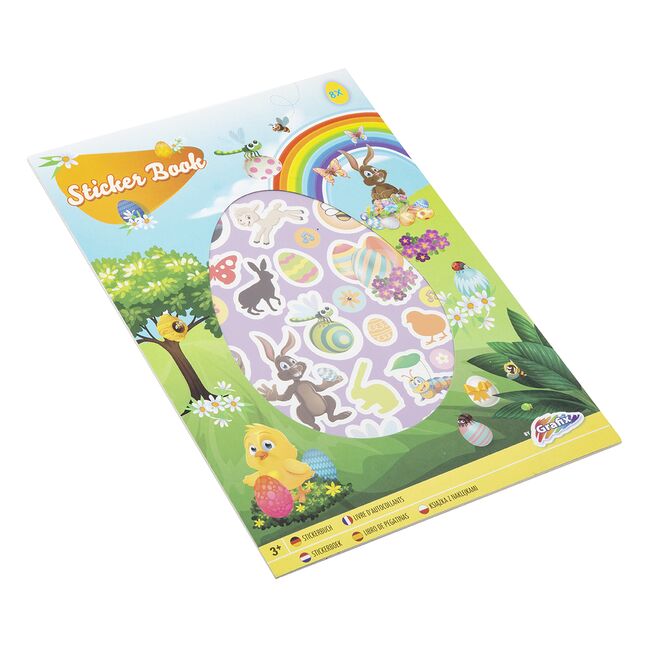 Carte cu stickere, tematica Paste, 8 file, A4 BPTCJK810006