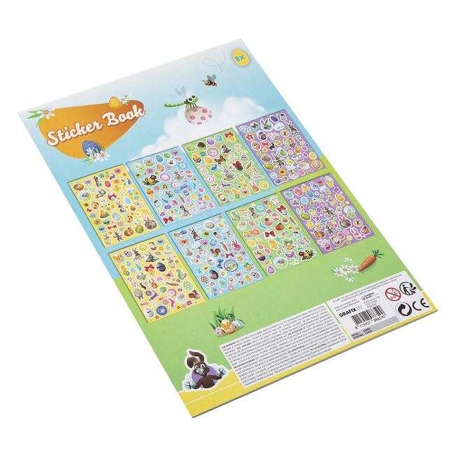 Carte cu stickere, tematica Paste, 8 file, A4 BPTCJK810006