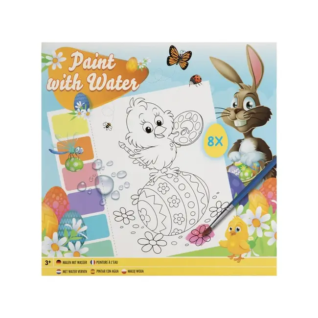 Carte de colorat, Creative Craft, A5, 64 pagini, tematica iepuras de Paste BPTCJK810137