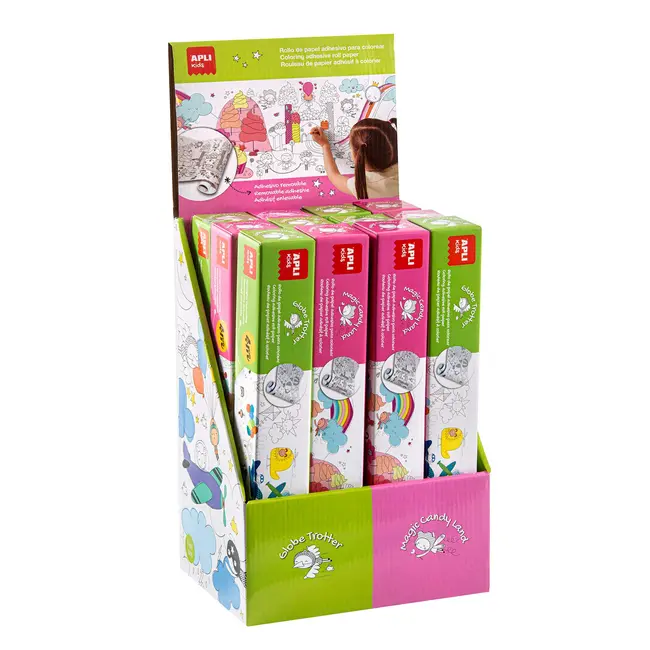 Coli adezive Apli, pentru pictat si colorat, model Transport BPTCAL016605G