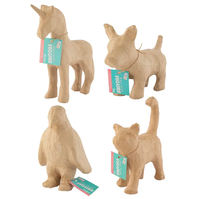 Decoratiuni din hartie Creative Craft, diverse animale, 14 cm BPTCJK000403