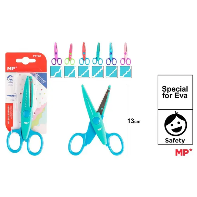 Foarfeca pentru copii Main Paper, zig zag, 130 mm BPTCMR172048