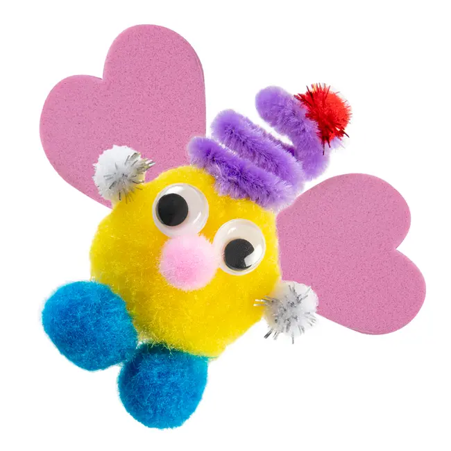 Galetusa Creative Craft, 8 forme, spuma, pompoane, lipici, pene BPTCJK100069