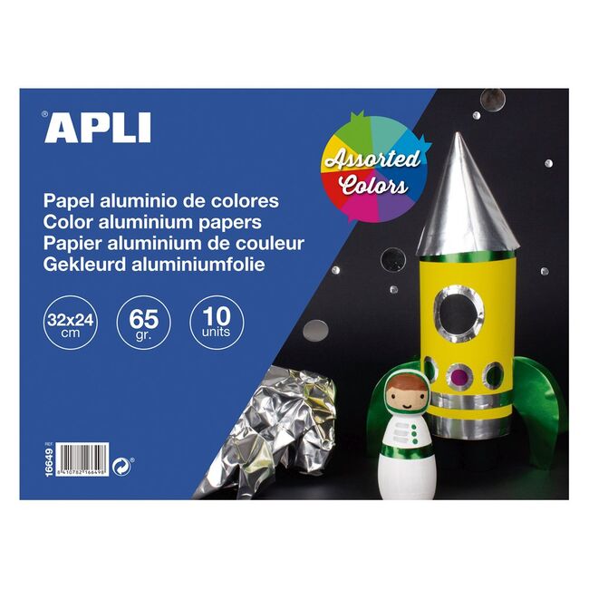 Hartie tip staniol, Apli, dimensiune 320 x 440 mm, culori asortate BPTCAL166490
