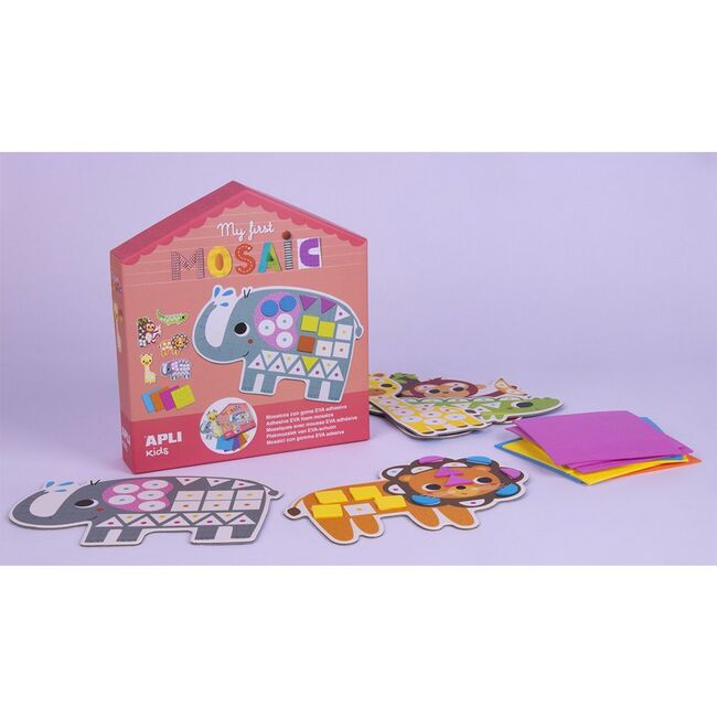Joc Primul meu mozaic, Apli, tema Animale jungla, 8 coli BPTCAL017143