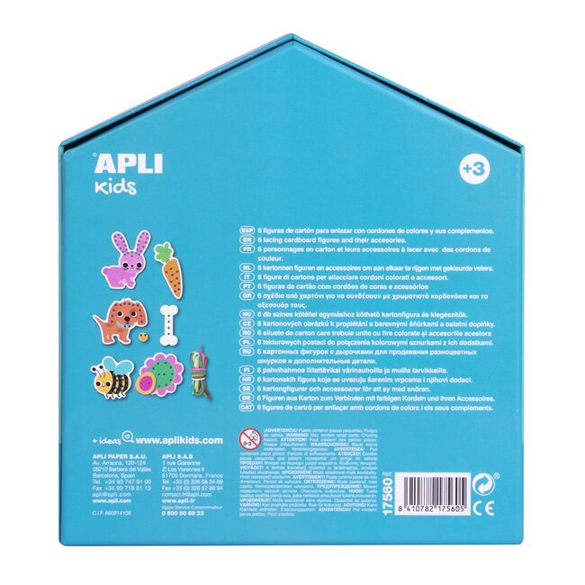 Joc creativ de corelare, APLI, tema Animale, 8 bucati BPTCAL017560
