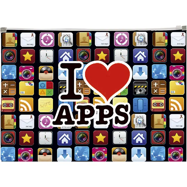 Mapa PP A4, inchidere fermoar, design aplicatii BPTCPJ006345