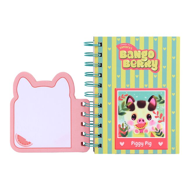 Notes A6 cu spira Bangoberry Piggy Porcusorul, 280 pagini BPTCGR128502