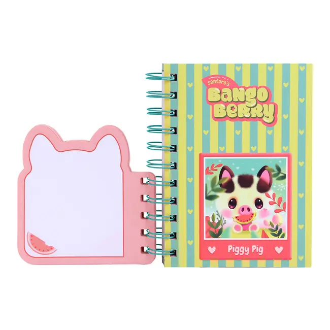 Notes A6 cu spira Bangoberry Piggy Porcusorul, 280 pagini BPTCGR128502