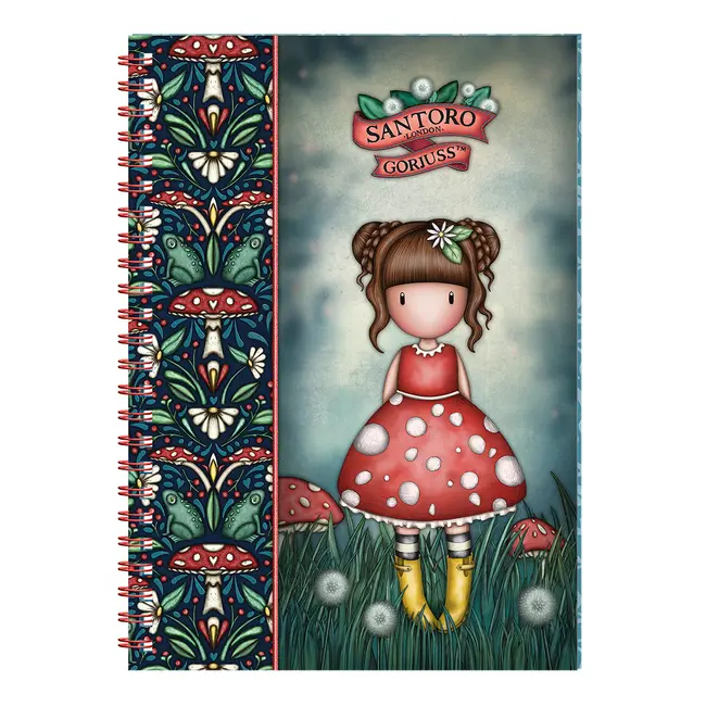 Notes cu spira A5 Gorjuss, Little Mushroom, Dictando BPTCGR133601