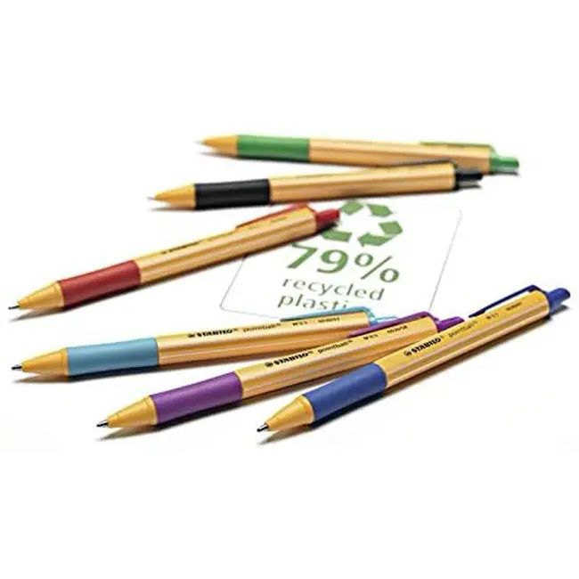 Pix cu mecanism Stabilo Pointball, 0.5 mm, 3 bucati/blister BPTCSW43720B