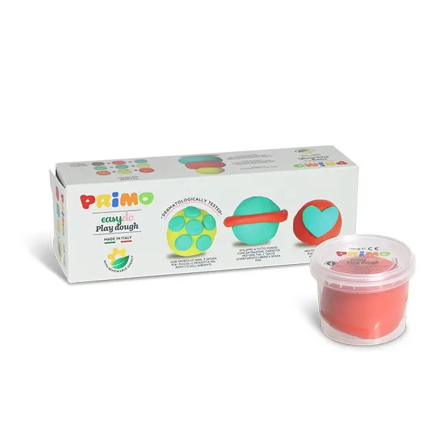 Plastilina Morocolor Primo, 3 culori in recipient plastic, 100g BPTCMC299001