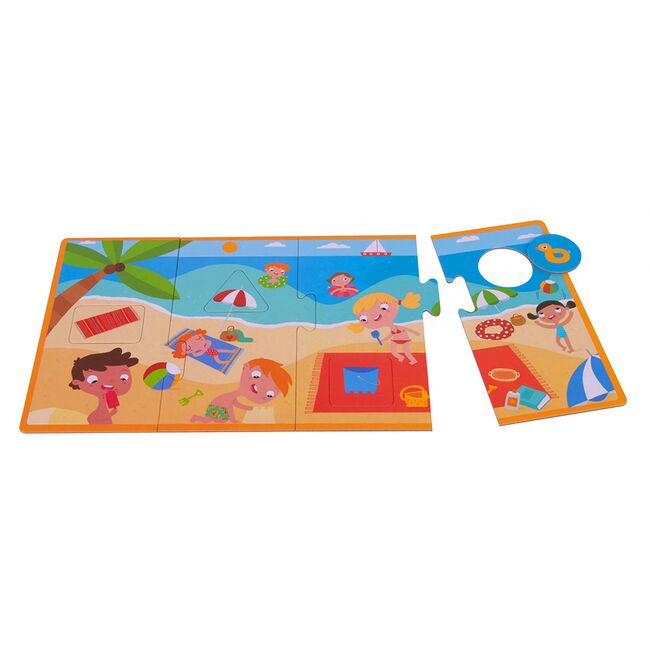 Puzzle Anotimpuri, Apli, 4 piese/puzzle BPTCAL017895