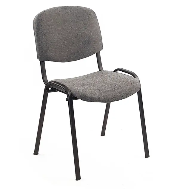 Scaun vizitator Niky, stofa, gri BPTCPL5625