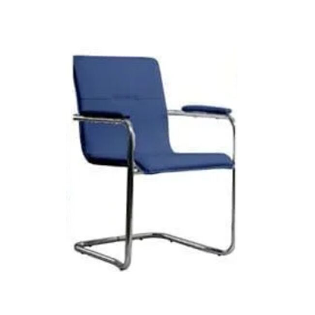 Scaun vizitator Sally, Eco Piele, Albastru BPTCPL800303