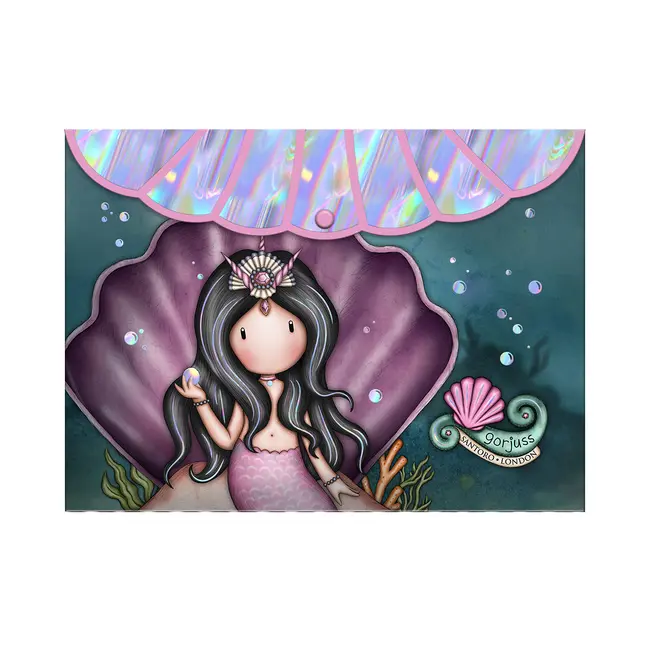 Set 2 buzunare plastic Gorjuss A4, prindere capsa roz BPTCGR129801