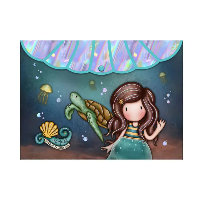 Set 2 buzunare plastic Gorjuss A4, prindere capsa roz BPTCGR129801