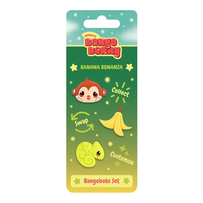 Set 3 pinuri Bangoberry, Maimutica Banana Camelion BPTCGR131610