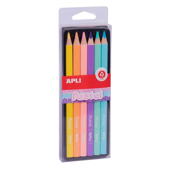 Set 6 creioane colorate Apli Jumbo Pastel BPTCAL018059