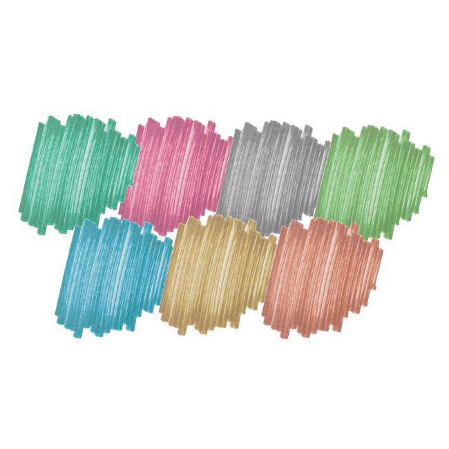 Set 7 markere Creative Craft, culori metalice cu varf tip pensula BPTCJK000740