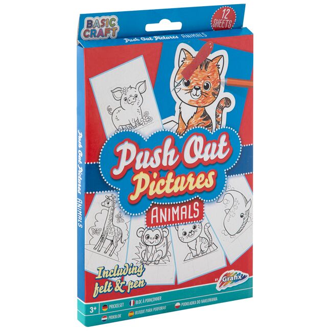 Set coloriaj cu perforator Creative Craft, 12 fise pentru colorat BPTCJK100053