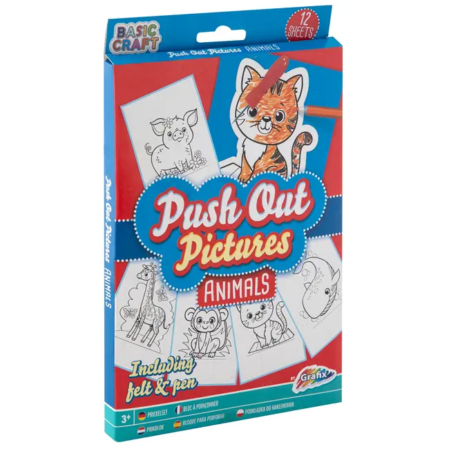 Set coloriaj cu perforator Creative Craft, 12 fise pentru colorat BPTCJK100053