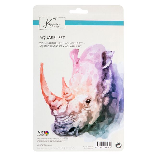 Set de culori acuarele Creative Craft, 18 culori si pensula BPTCJK050821