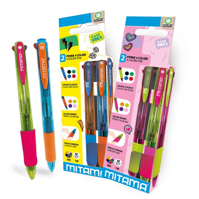 Set pixuri Mitama, 4 culori, blister BPTCMI062564