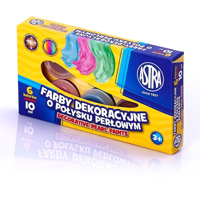 Tempera Astra perlata 10 ml, 6 culori BPTCAZ081902