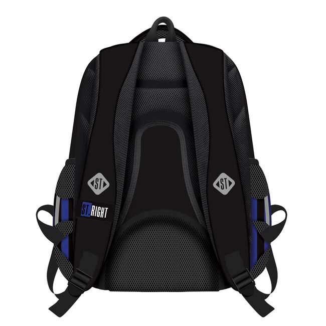 Ghiozdan BP06 ST Right Black and Blue 4 compartimente, 42x31x22 cm BPTCMJ265920