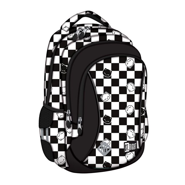 Ghiozdan BP26 ST Right Chess Cats 3 compartimente, 39x27x17 cm BPTCMJ265820