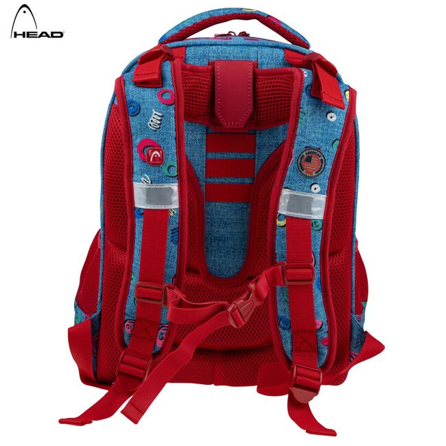 Ghiozdan Head HD-404, 2 compartimente, design jeans BPTCAZ020004