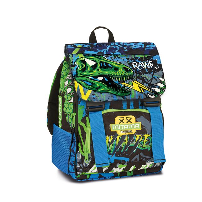Ghiozdan Mitama, 4 compartimente, design dinozauri, 40 x 28 x 18 cm BPTCMI064718