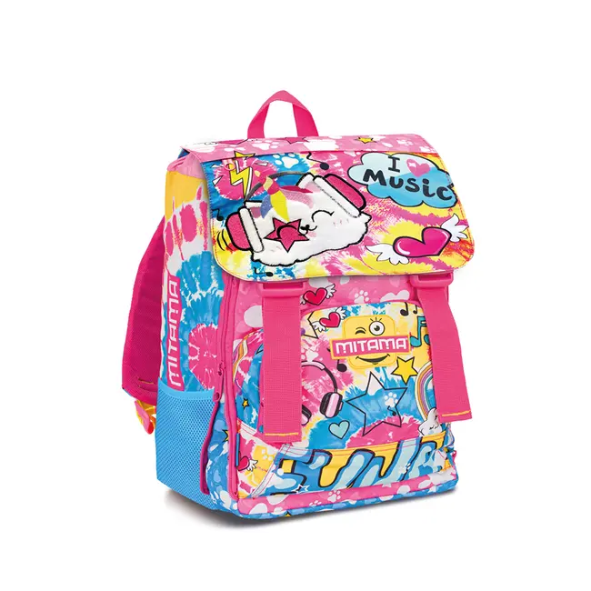 Ghiozdan Mitama, 4 compartimente, design pisica, 40 x 28 x 18 cm BPTCMI064721