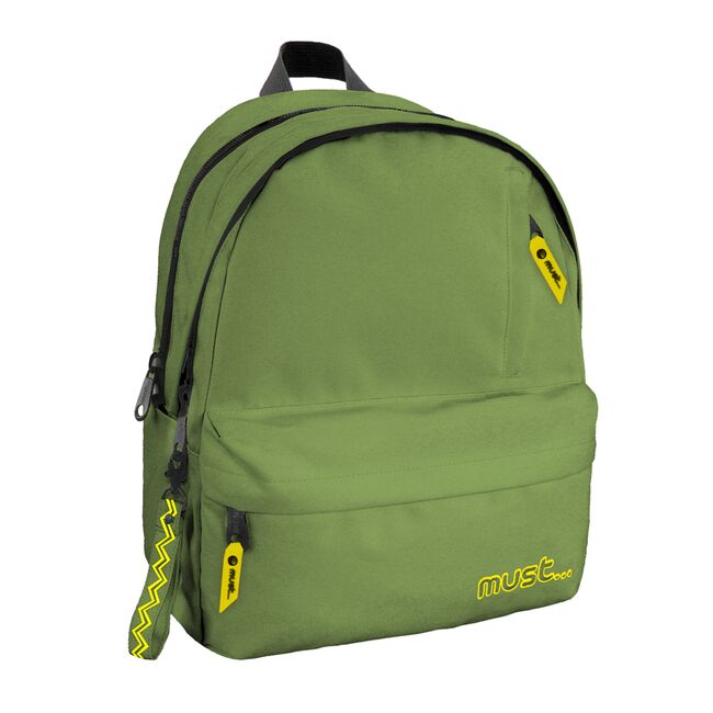 Ghiozdan Must 3 compartimente, 32x19x42 cm, olive BPTCDI584940
