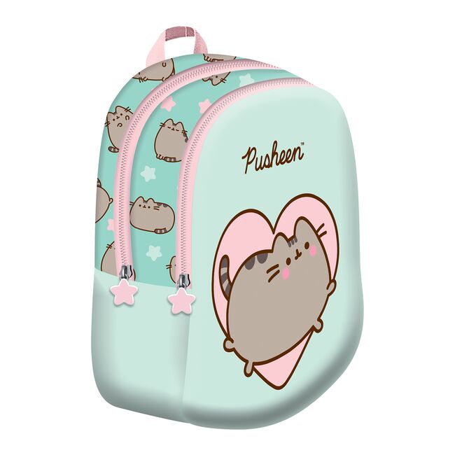 Ghiozdan copii Majewski, D6, Pusheen mint, 2 compartimente, 30 x 23 x 12 cm BPTCMJ688409