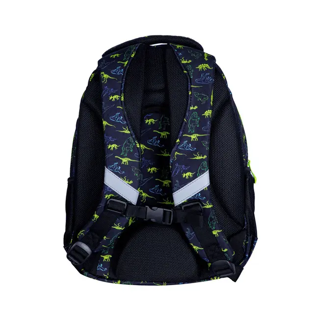 Ghiozdan scolar Astra, 3 compartimente, colectia T-Rex Neon BPTCAZ023064