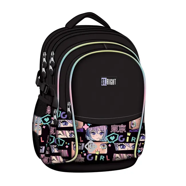 Ghiozdan scolar Majewski ST Right, BP01, Color Anime, 4 compartimente, 43 x 32 x 21 cm BPTCMJ681783