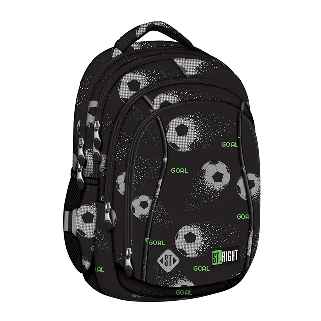 Ghiozdan scolar Majewski ST Right, BP04, Pixel Balls, 4 compartimente, 43 x 32 cm BPTCMJ684074