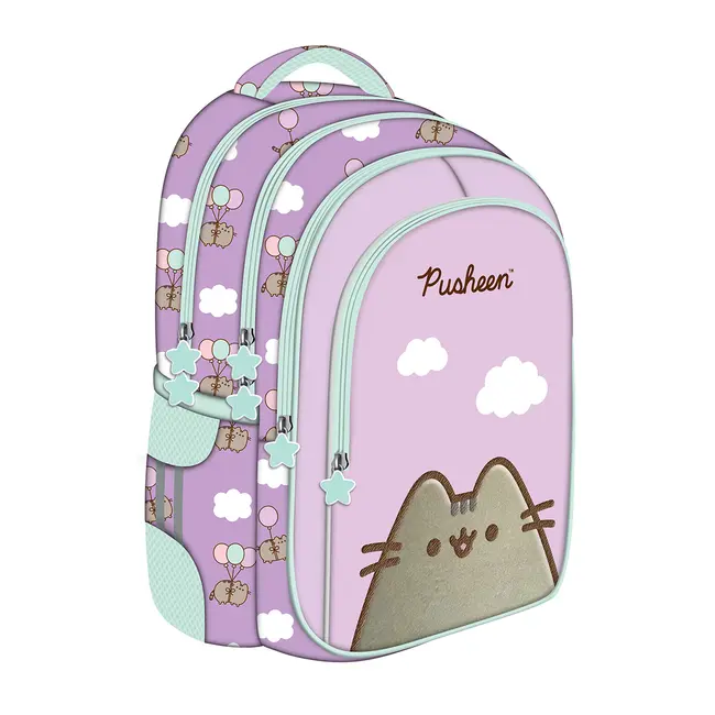 Ghiozdan scolar Majewski ST Right, BPL58, Pusheen lila, 4 compartimente, 40 x 28 x 18 cm BPTCMJ682681