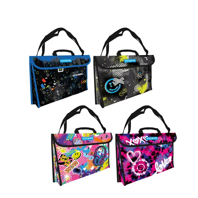 Mapa impermeabila Mitama, A3, bretea detasabila, design roz BPTCMI064846