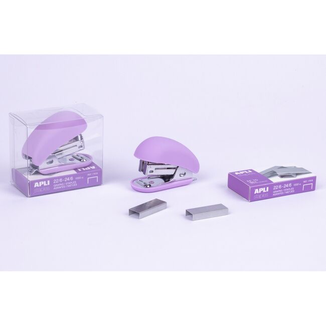 Mini capsator Apli, Nordik Collection, 24/6, 40 coli, mov BPTCAL018472B