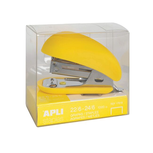 Mini capsator Apli Fluor Collection, 24/6, 63 cm, galben BPTCAL018331B