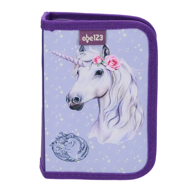 Penar echipat Abc, 1 compartiment, 2 clape, design unicorn BPTCTV722778