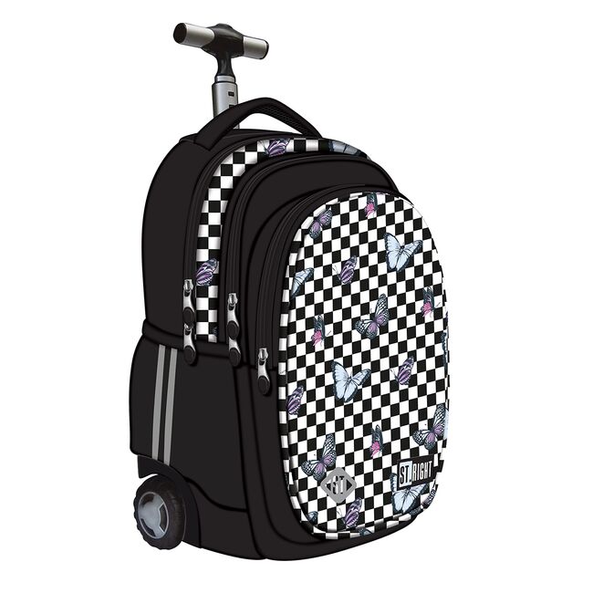 Troller Majewski ST Right, TB01, Chessboard Butterflies, 4 compartimente, 44 x 32 x 25 cm BPTCMJ680427