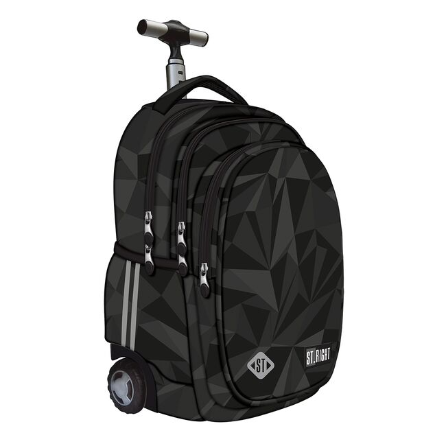 Troller Majewski ST Right, TB01, Geometric Grey, 4 compartimente, 44 x 32 x 25 cm BPTCMJ680809