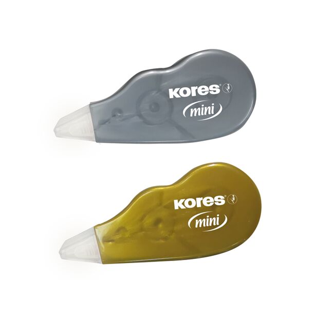 Banda corectare Kores mini, 5 m x  5mm, argintiu si auriu, 2 bucati/blister BPTCKS992521
