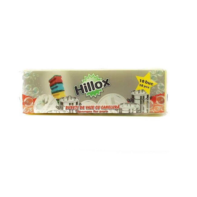 Bureti vase cu canelura Hillox, 10 bucati/set BPTCAQ000623