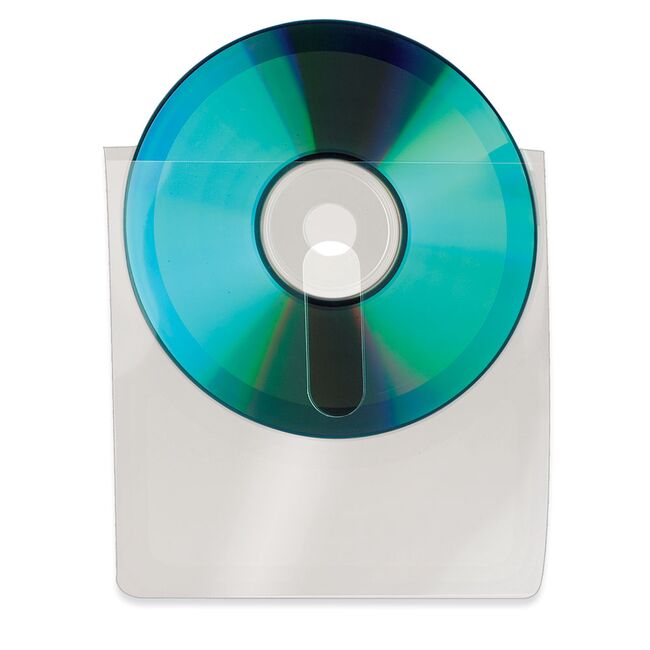 Buzunar autoadeziv cu orificiu pentru degete CD/DVD 3L Office, 10 bucati/set BPTCTA010236