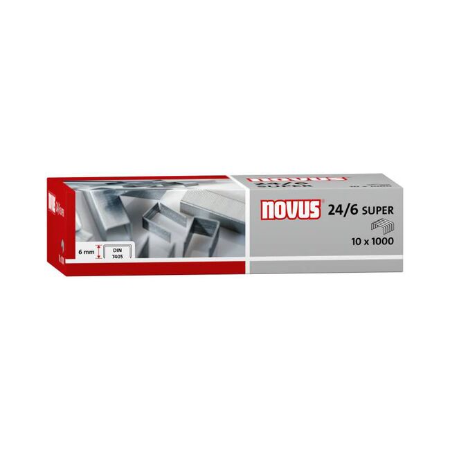Capse Novus, 24/6 SUPER, 1000 bucati/cutie BPTCNV2246